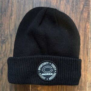 NFL Chicago Bears Black Fleece-Lined Beanie
